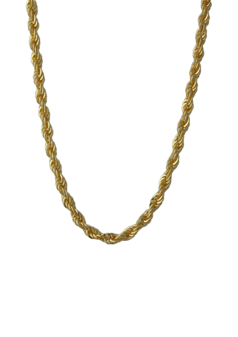 Chunky Rope Necklace Gold 