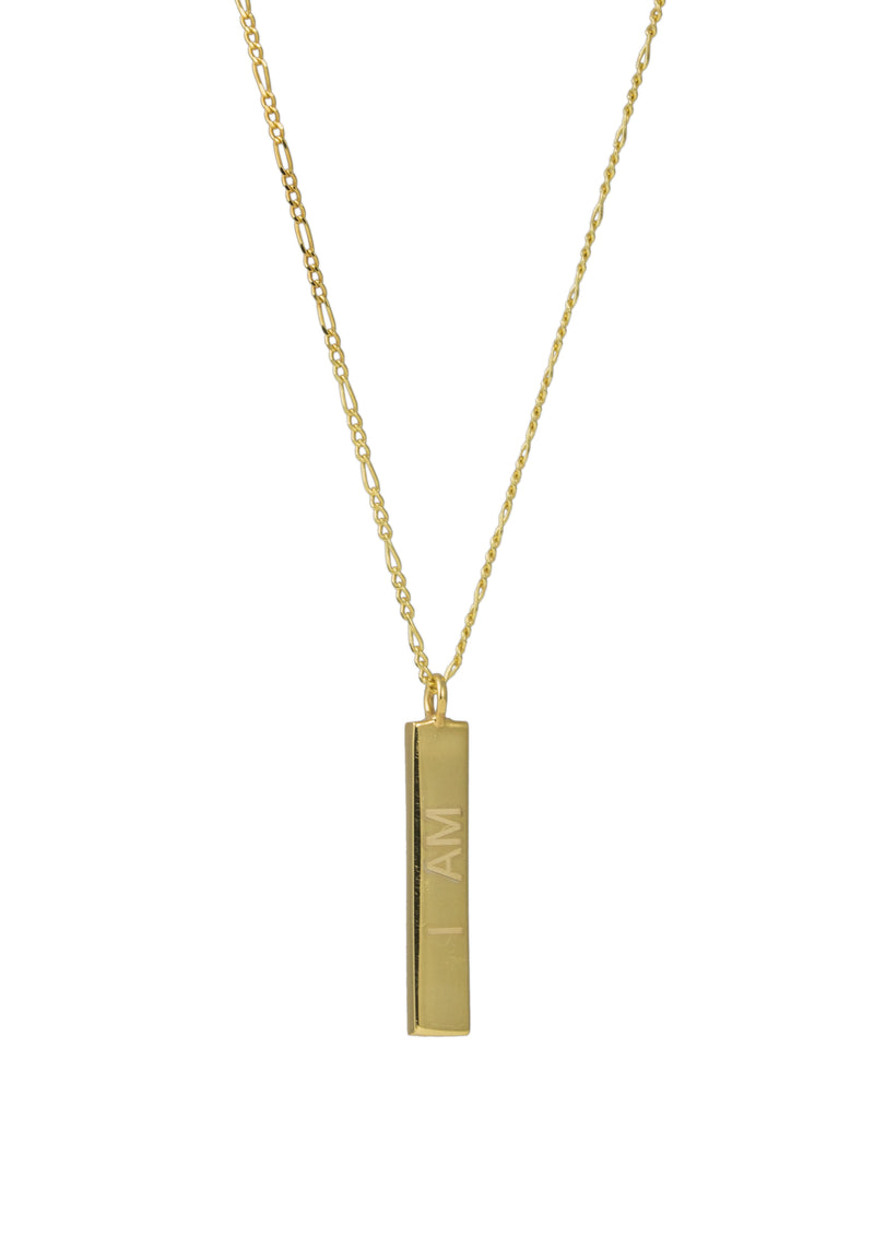 Girlpower Necklace Gold Front