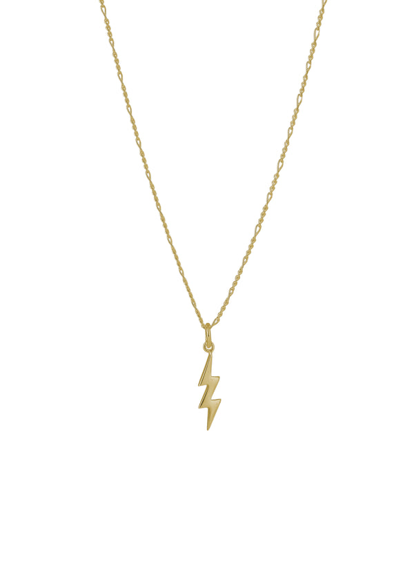 Lightning Necklace Gold