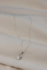 Lock Necklace Silver