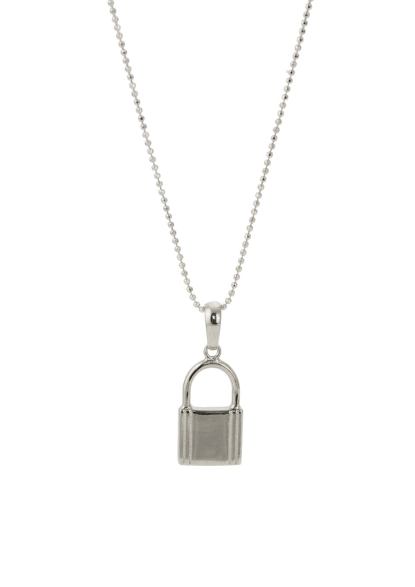 Lock Necklace Silver