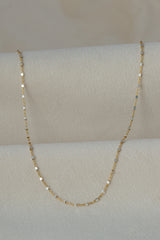 The Bridge Necklace Gold and Silver on silk